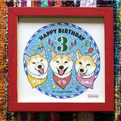 25)柴犬３兄妹のお誕生日